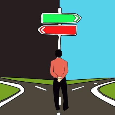 wybór decyzja decision rozdroże