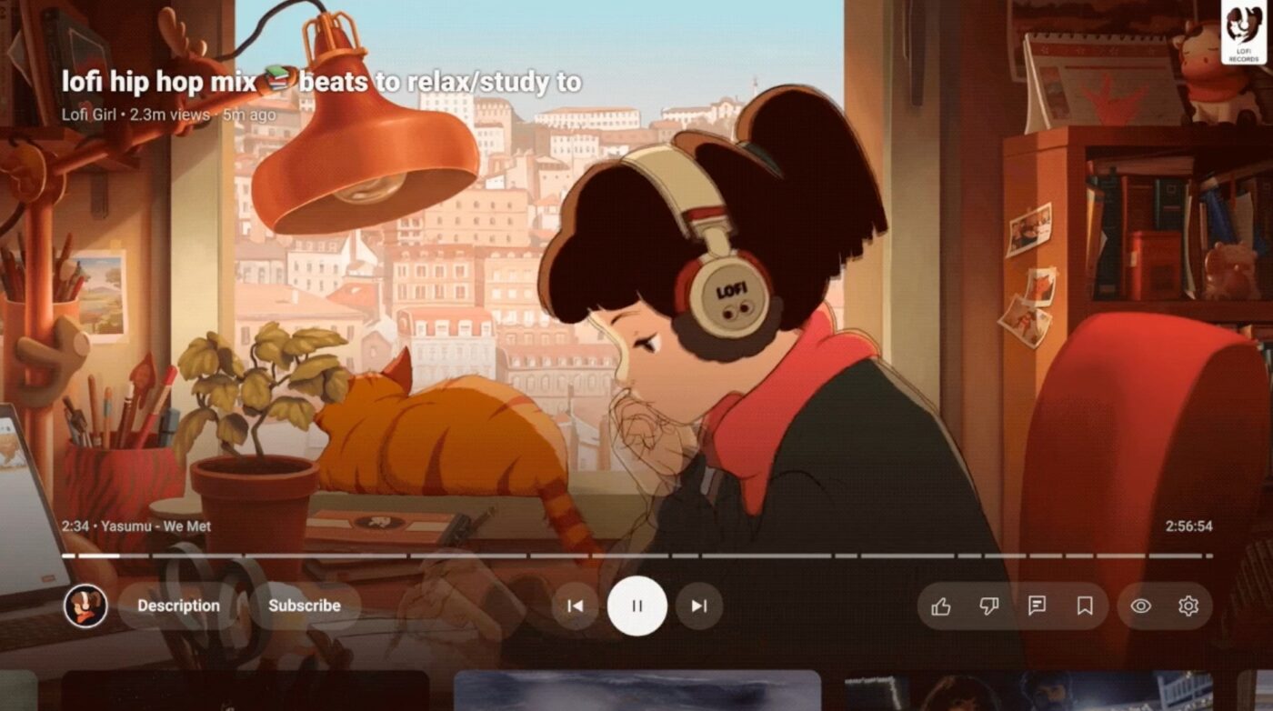 YouTube nowy wygląd na telewizorach