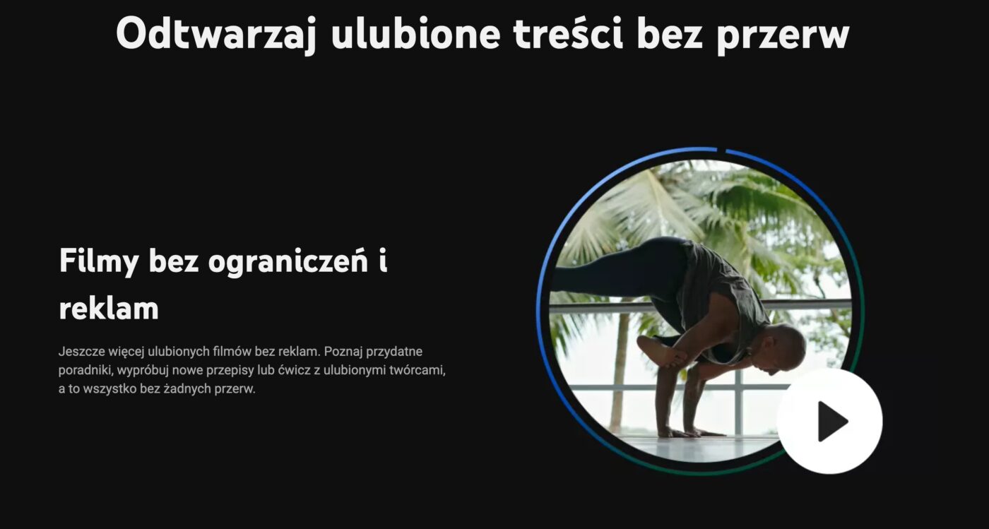 YouTube Premium brak reklam