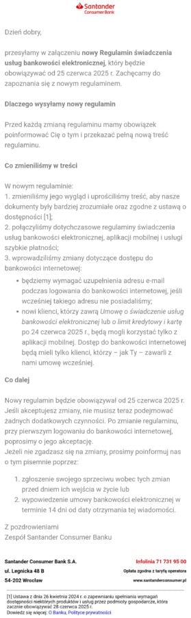 Santander_consumer_bank_wiadomosc_emial