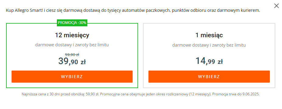 Allegro Smart! Week promocja