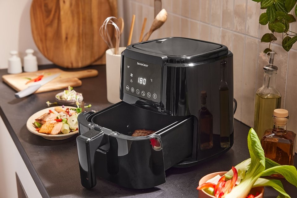frytkownica beztłuszczowa air fryer lidl silvercrest 1400 w