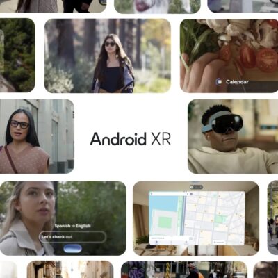 Przykłady zastosowania systemu operacyjnego Android XR, stworzonego przez Google, Samsunga i Qualcomm. Wśród przykładów: okulary i gogle