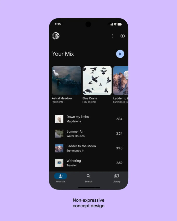 Google Material Design 3 Expressive