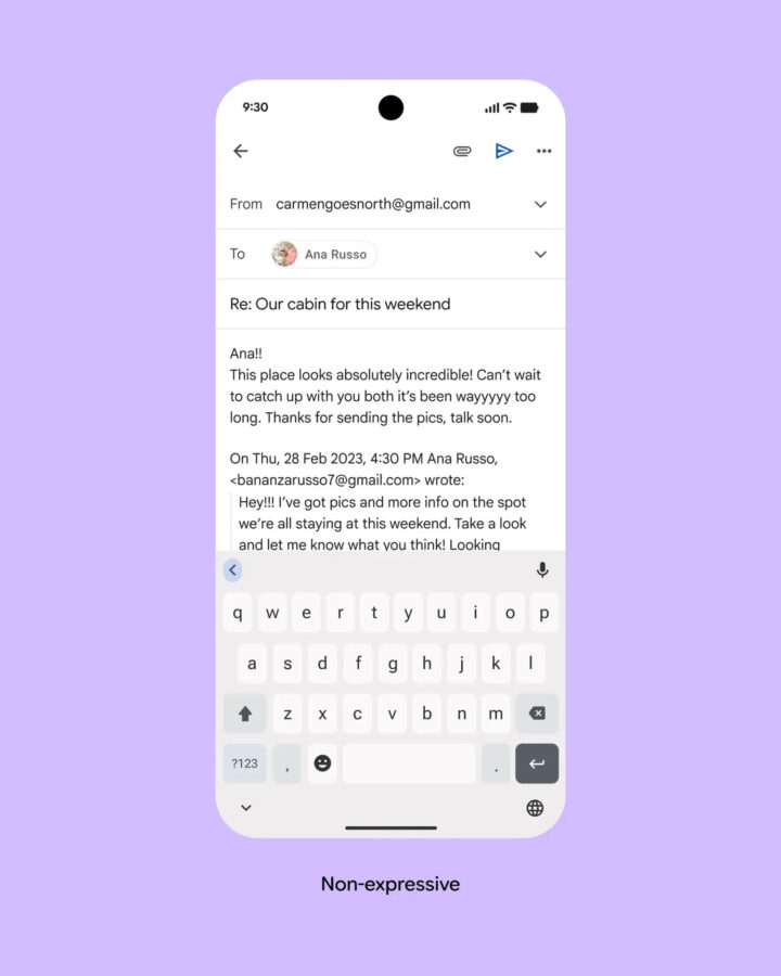 Google Material Design 3 Expressive