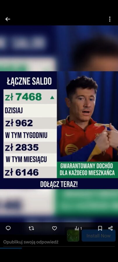 internetowe oszustwo inwestycyjne pkn orlen robert lewandowski