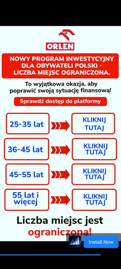 internetowe oszustwo inwestycyjne pkn orlen robert lewandowski