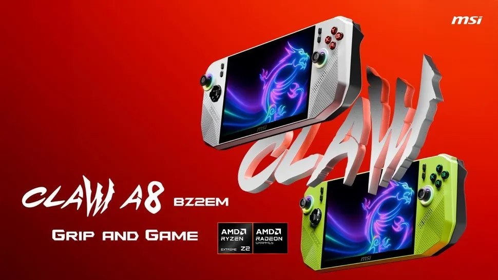 konsola przenośna handheld msi claw a8