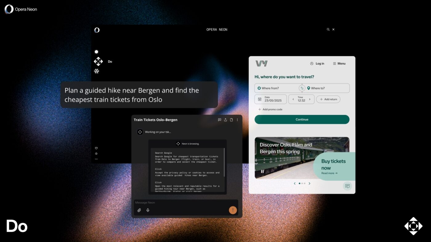 Opera Neon nowa przeglądarka internetowa