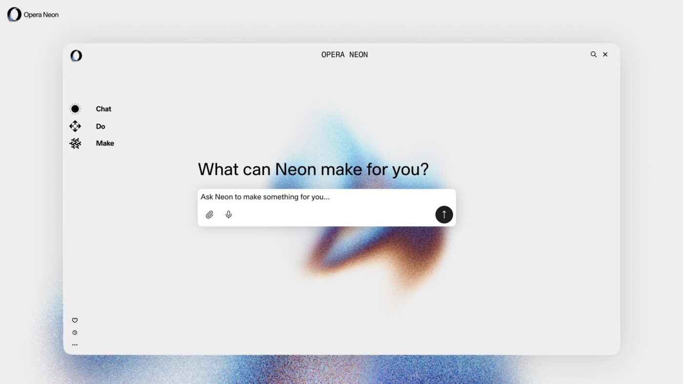 Opera Neon nowa przeglądarka internetowa