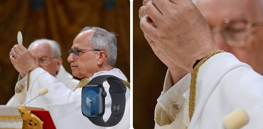 papież leon xiv apple watch