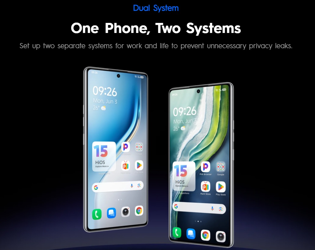 tecno hios 15 android 15 dual system