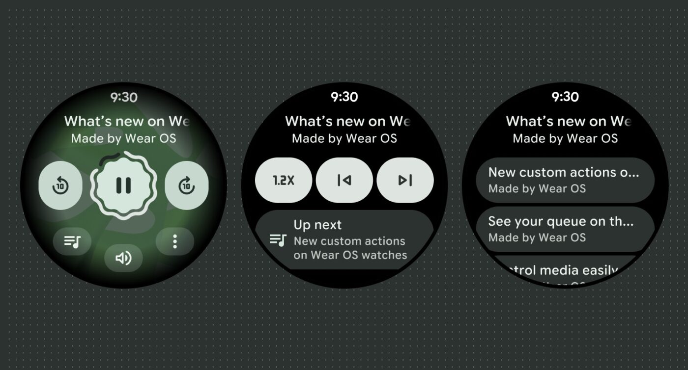 wear os 5.1 wear os 6 sterowanie multimediami podczas odtwarzania podcastów