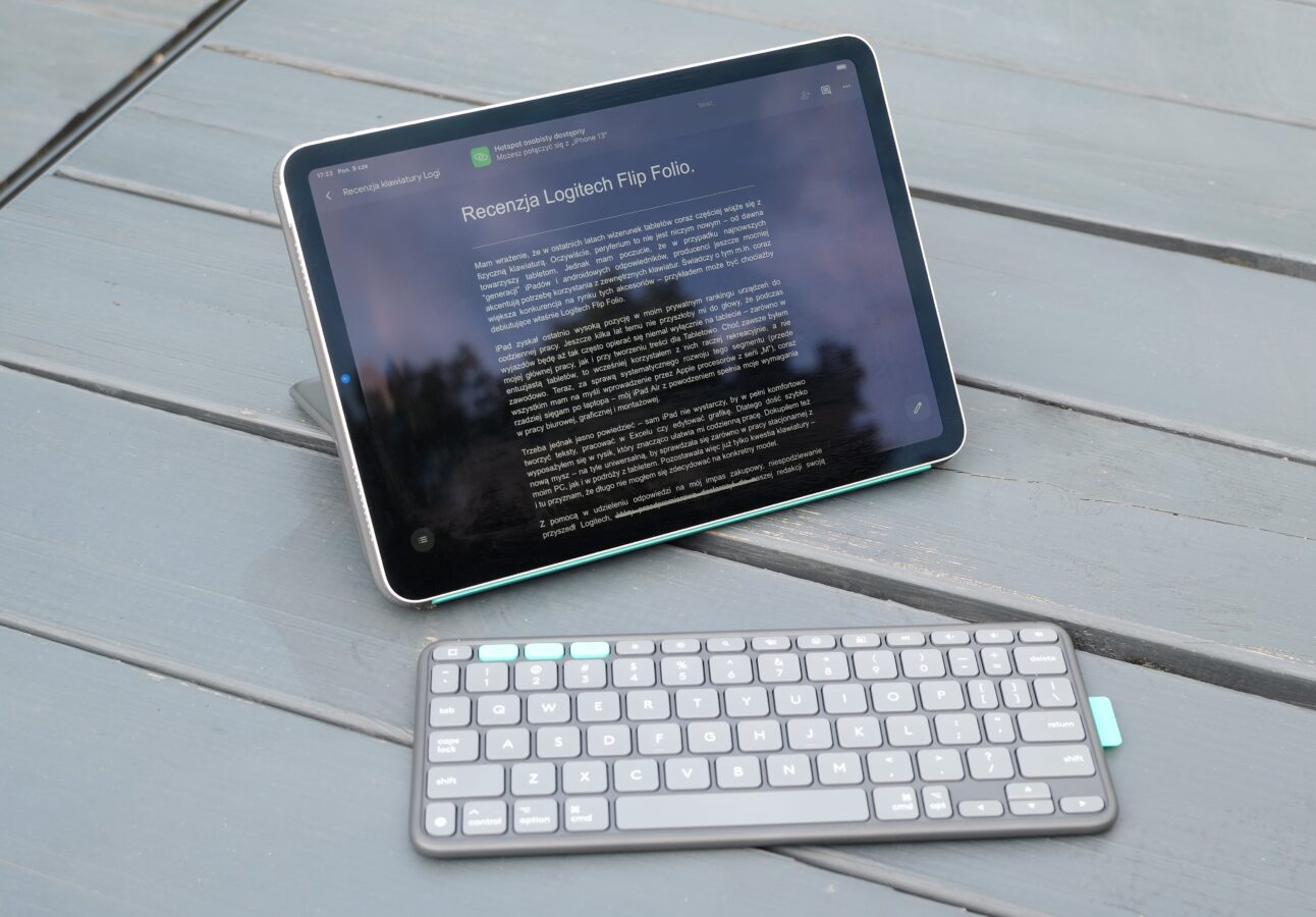 Recenzja Logitech Flip Folio Tabletowo iPad Klawiatura Bluetooth i etui