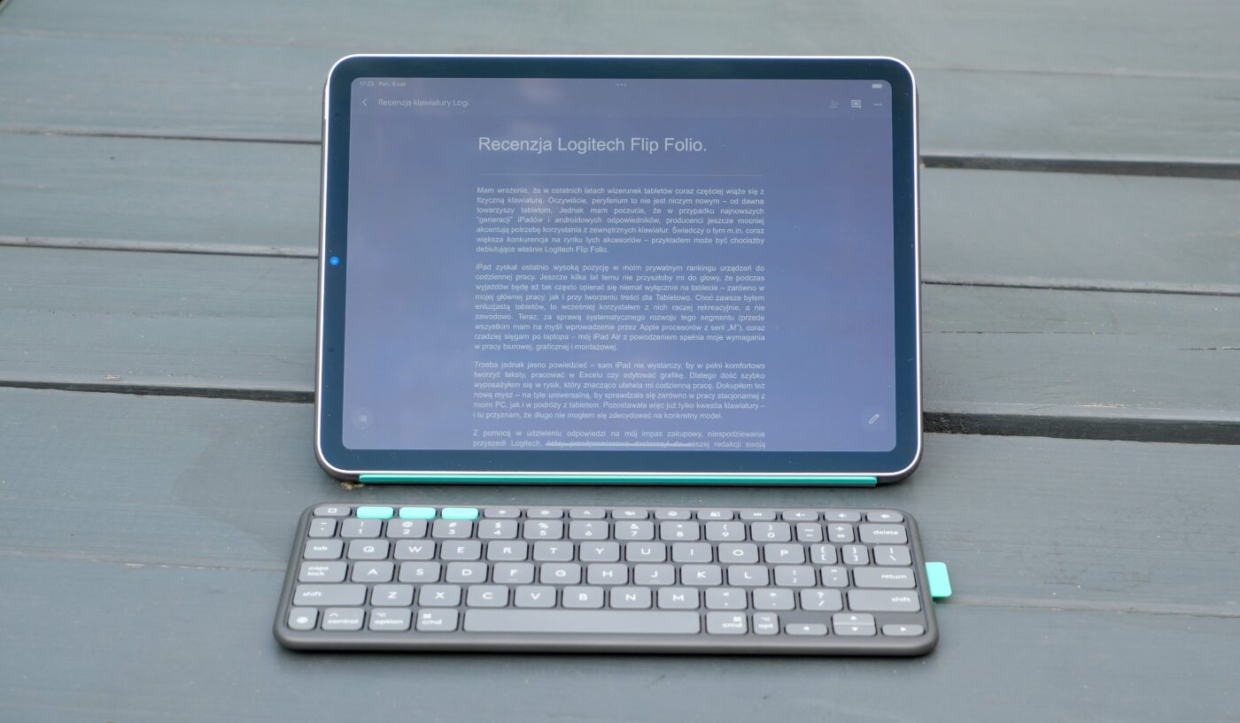 Recenzja Logitech Flip Folio Tabletowo iPad Klawiatura Bluetooth i etui