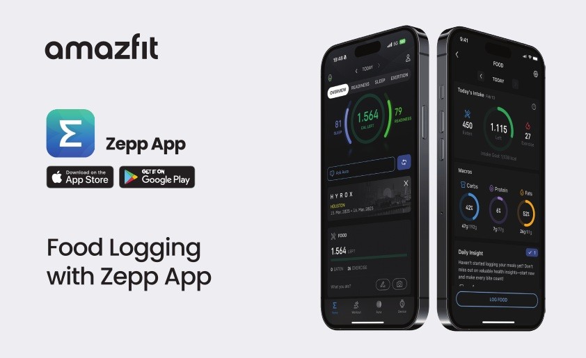 Aplikacja Zepp dla użytkowników Amazfit zyskuje Dziennik Żywieniowy, liczenie kalorii za darmo