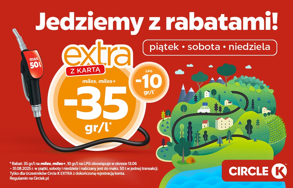 Wakacyjna promocja na paliwo na stacjach Circle K