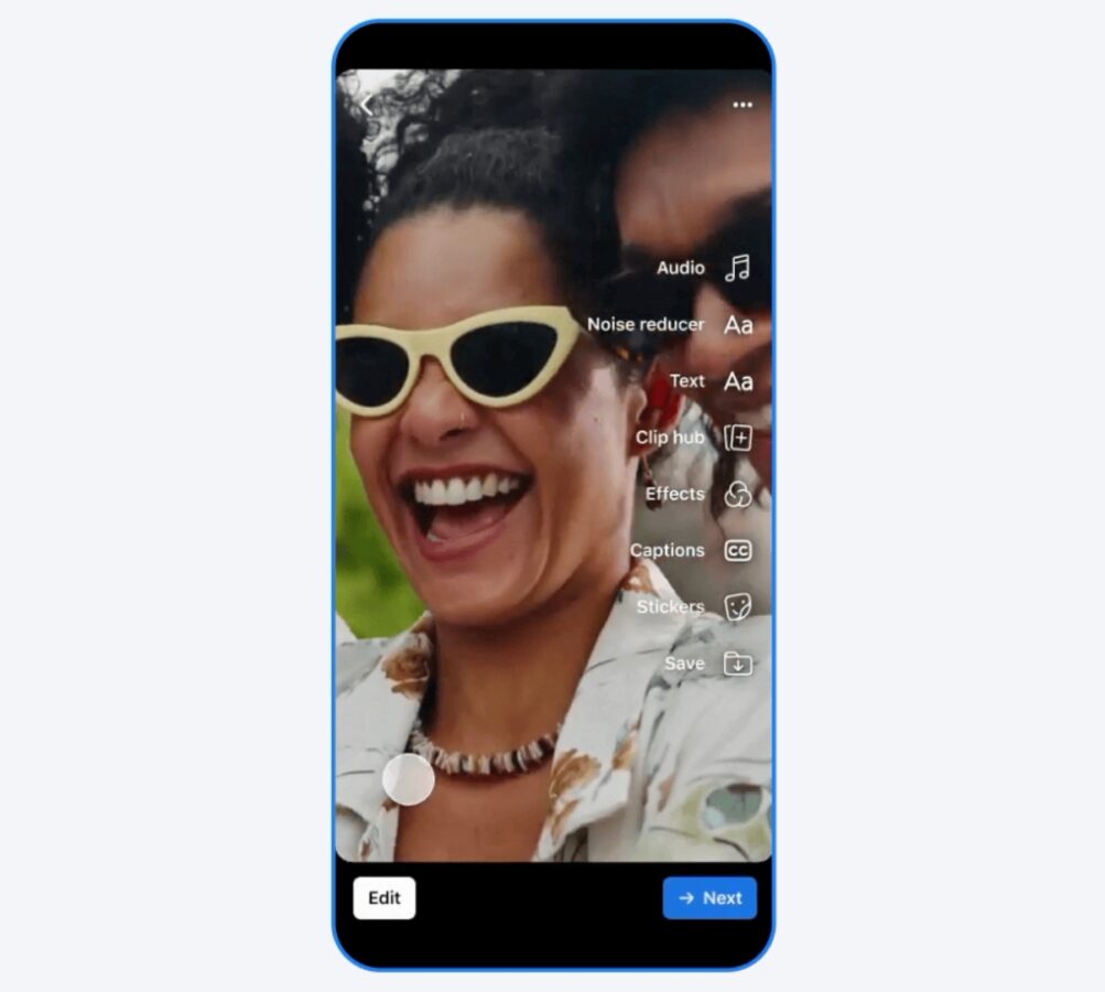 Facebook rolki zmiany w filmach