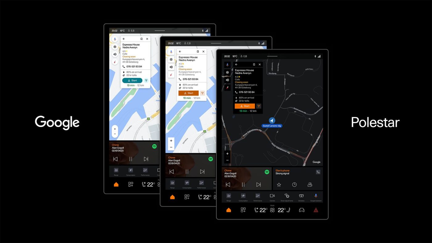 Mapy Google dostosowanie wyglądu w Android Automotive