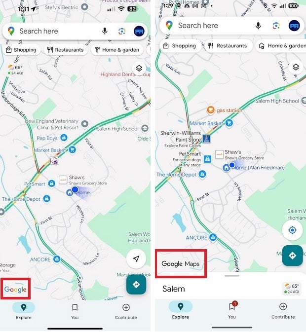 Google Maps odświeżone logo
