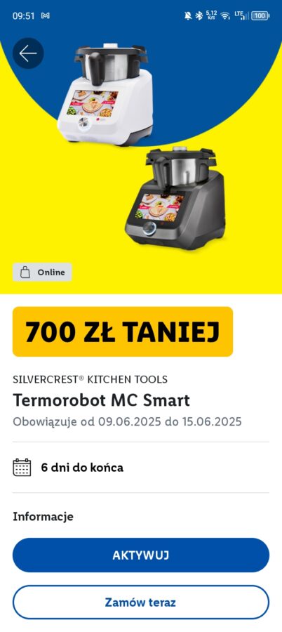 Kupon w Lidl Plus na robota kuchennego Lidlomix (MC Smart) - sklep internetowy