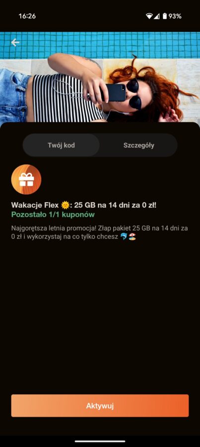Orange Flex promocje na wakacje 2025