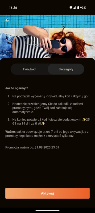 Orange Flex promocje na wakacje 2025