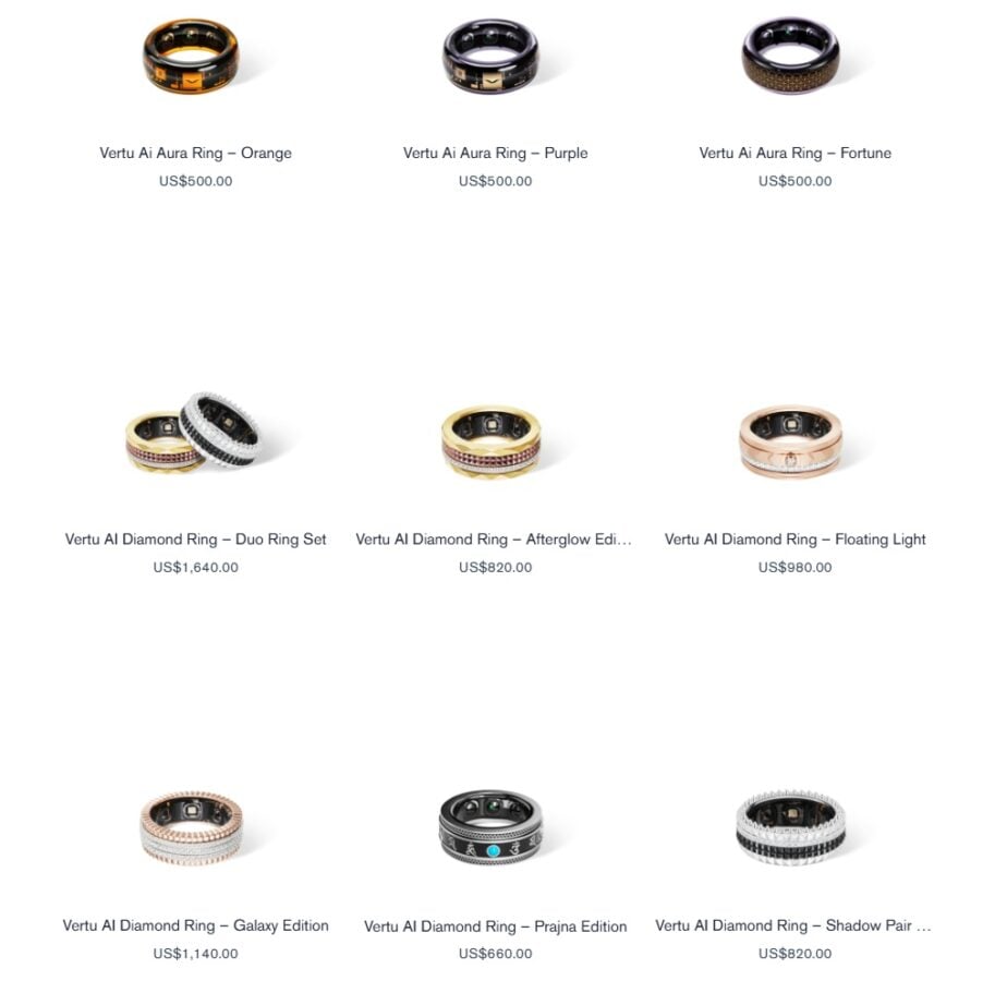 pierścienie vertu ring