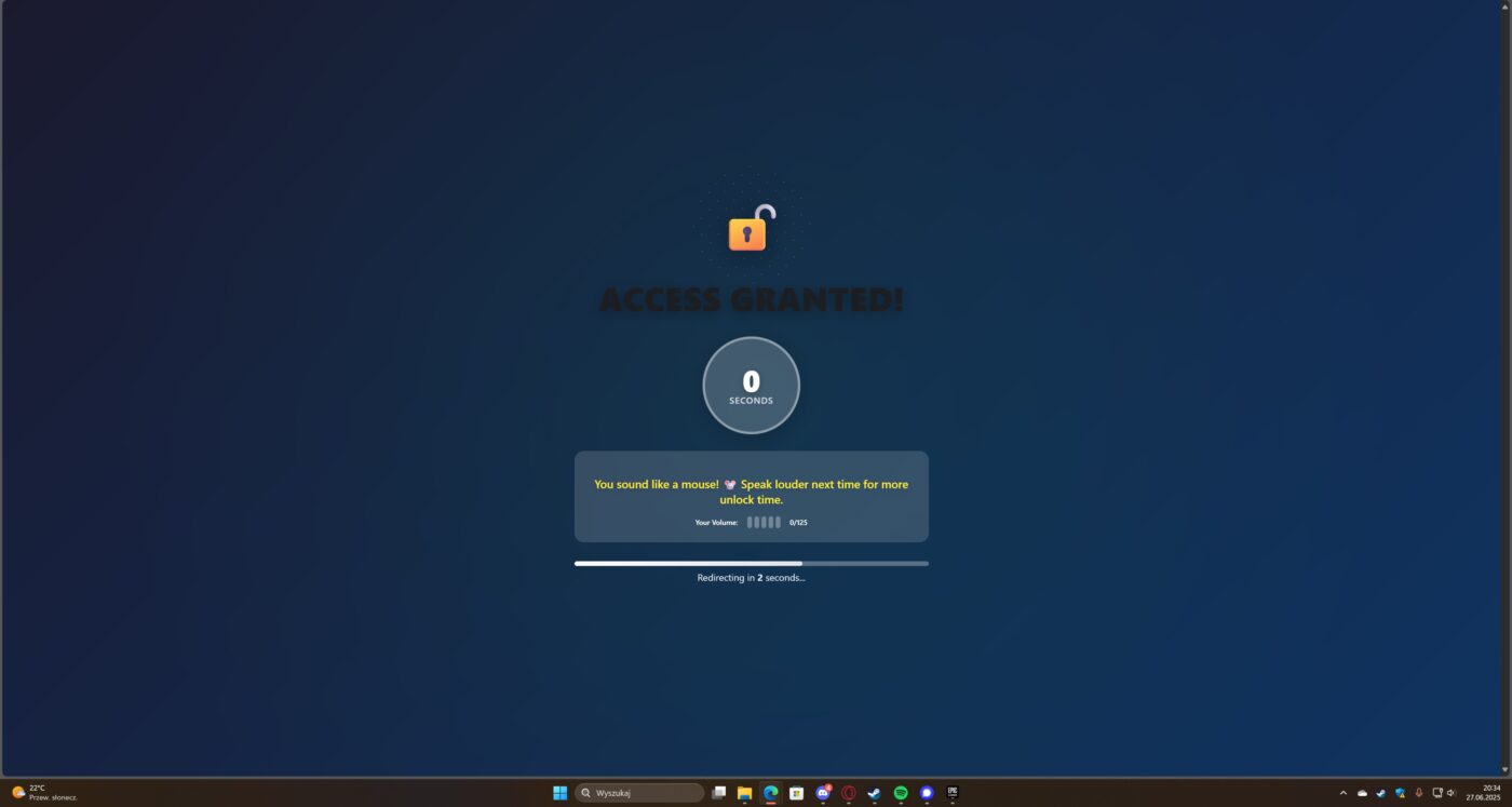 rozszerzenie chrome scream to unlock