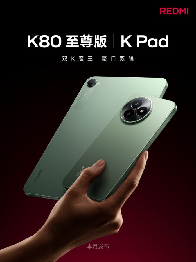 tablet redmi k pad i smartfon redmi k80 extreme edition w kolorze zielonym