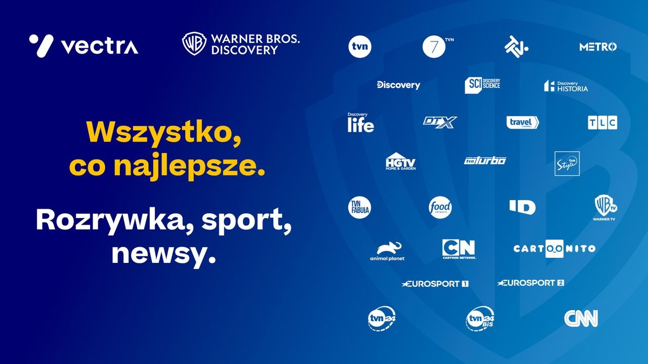 tvn warner bros discovery i vectra podpisały umowę o współpracy