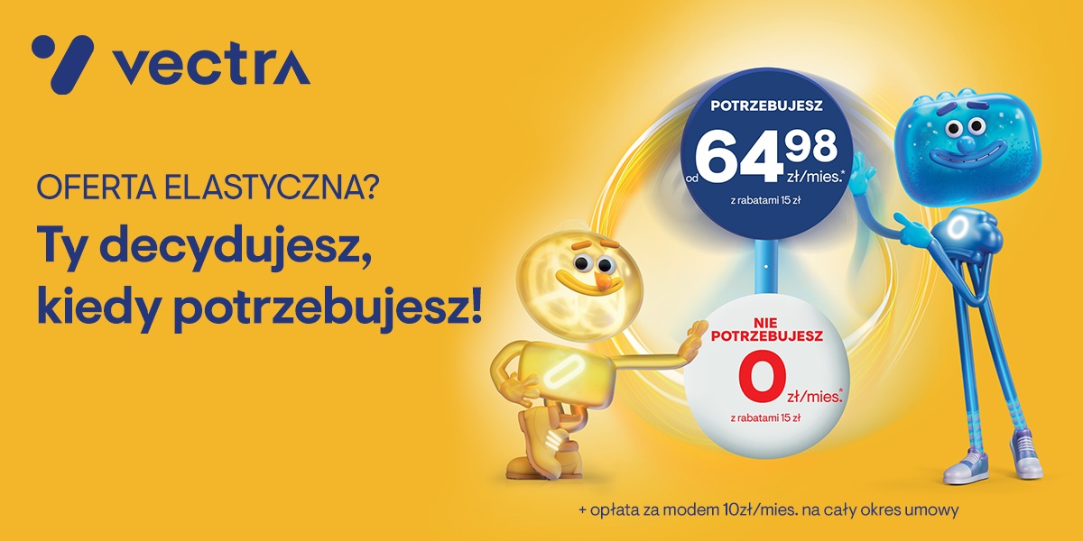 Elastyczna oferta na światłowód od Vectry