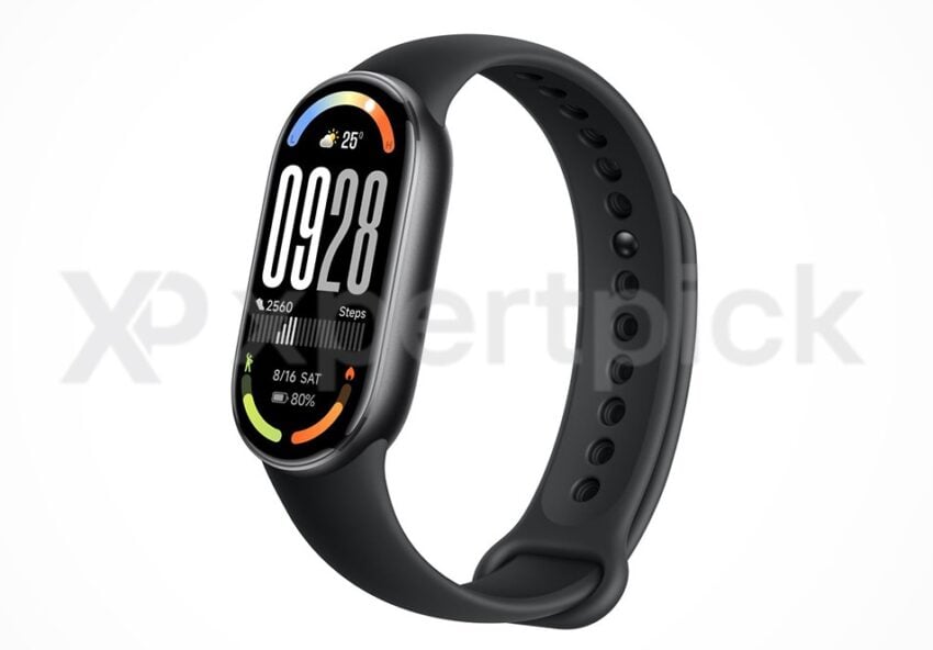 Xiaomi Smart Band 10: rendery czarnej wersji