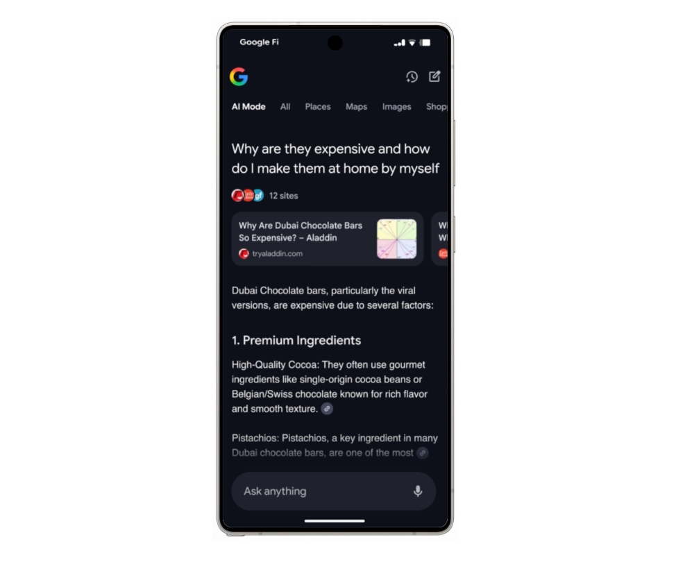 Circle to Search AI Mode