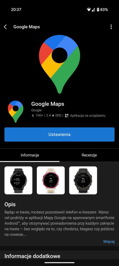 Garmin Mapy Google