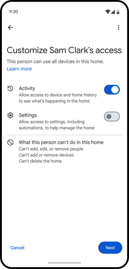 Google Home członek