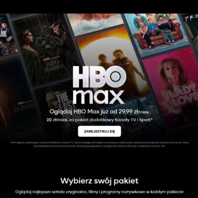 strona główna serwisu vod hbo max 9 lipca 2025 roku fot. tabletowo.pl