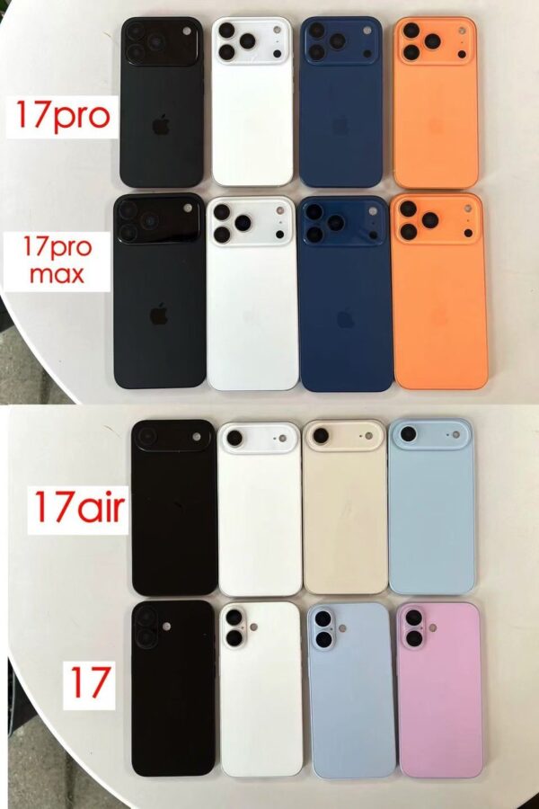 iPhone 17 wersje kolorystyczne
