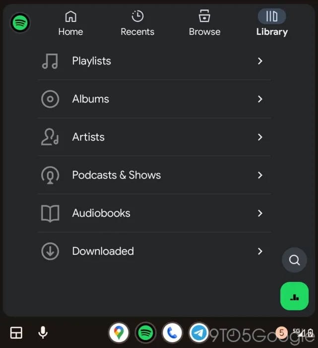 Spotify odświeżony wygląd w Android Auto