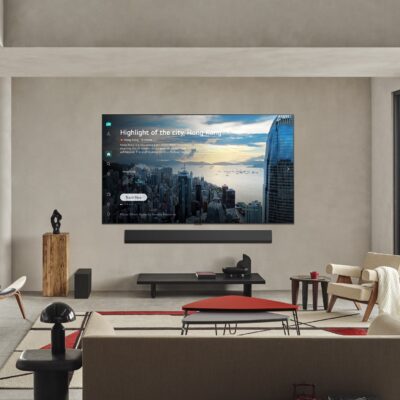 LG Travel+ - nowa platforma na telewizory Smart TV z webOS, na zdjęciu ekran telewizora