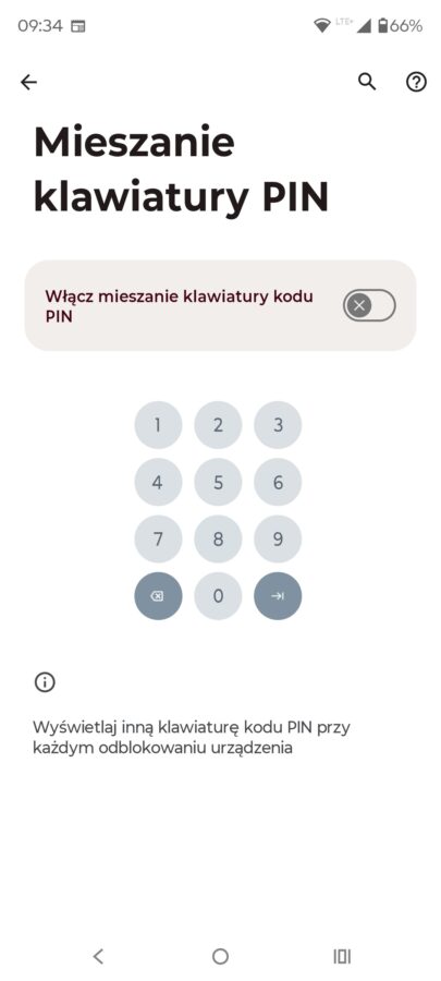 funkcja mieszanie klawiatury pin w aplikacji moto secure na smartfonach marki motorola źródło tabletowo.pl