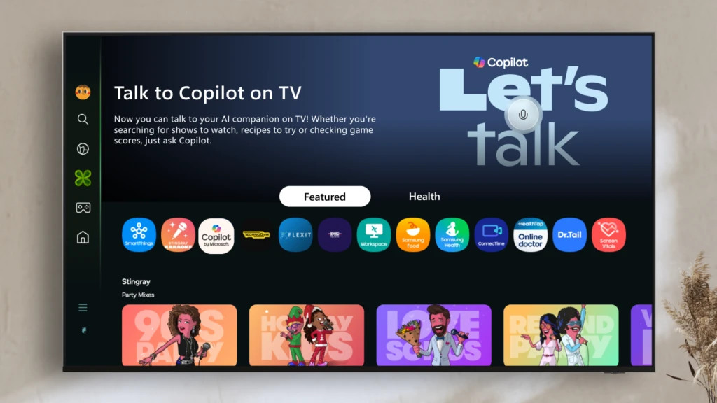 Copilot na telewizorze Samsung