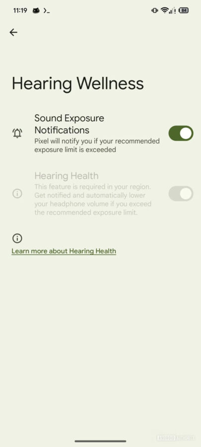hearing wellness smartfony google pixel muzyki