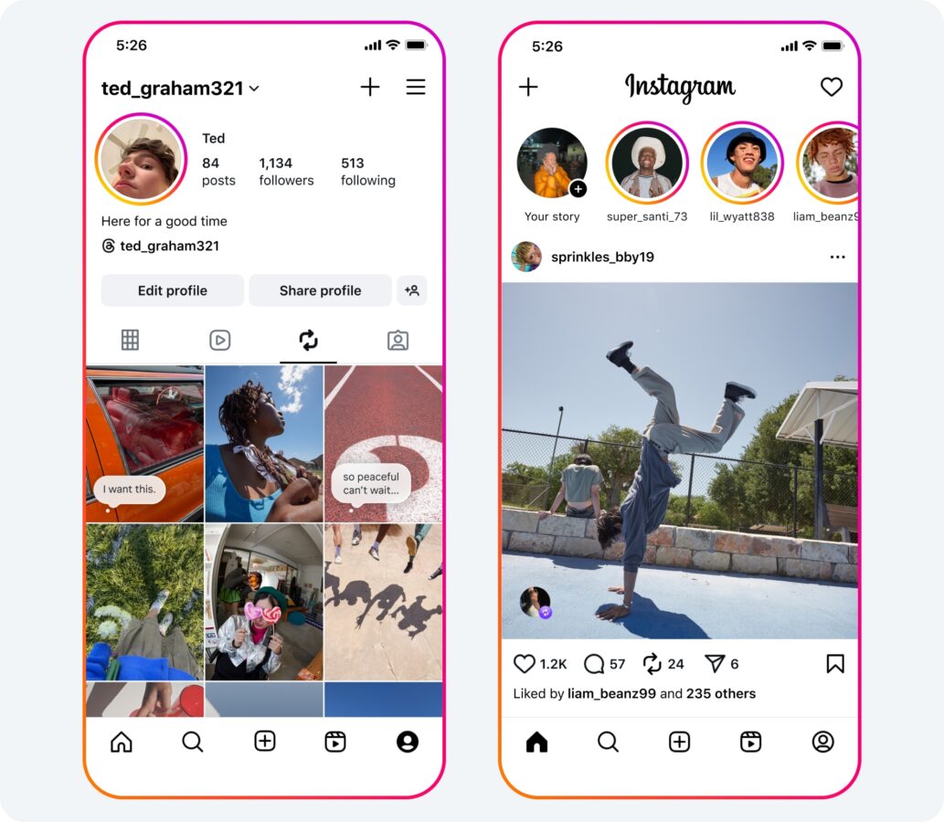 Instagram repostowanie 