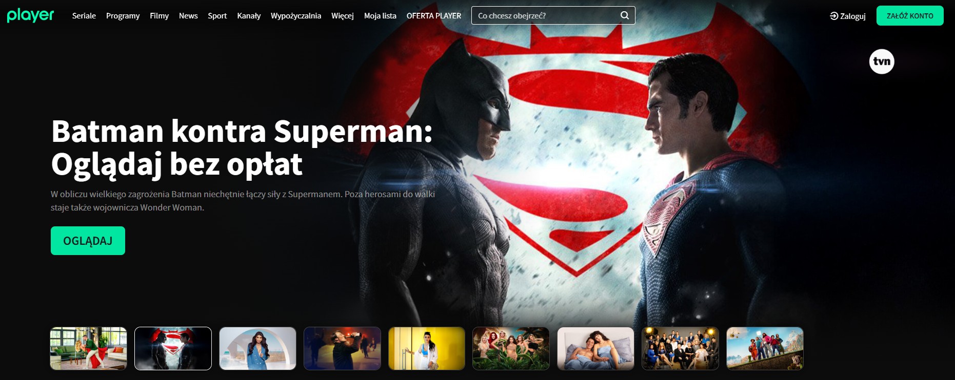 Player, platforma vod, serwis streamingowy, filmy i seriale