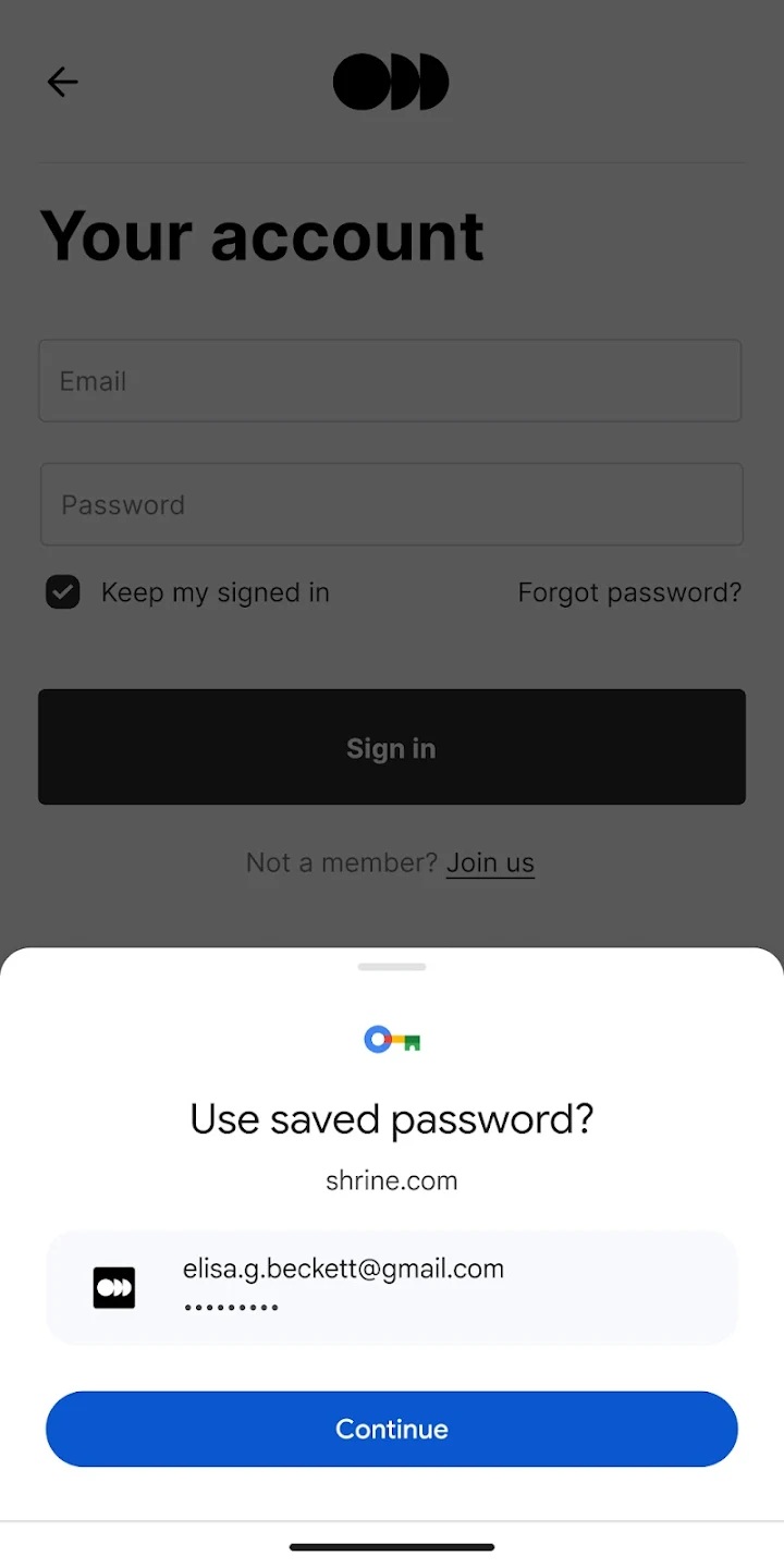 Aplikacja Menedżer haseł Google