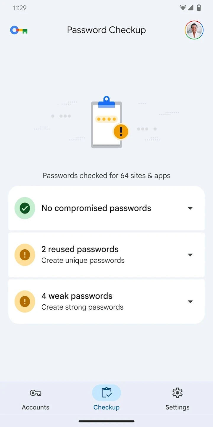 Aplikacja Menedżer haseł Google