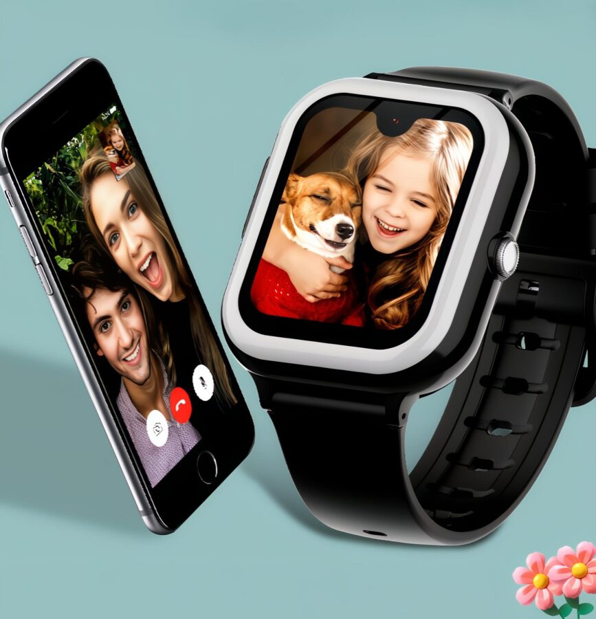Smartwatch dla dziecka Rogbid K1, GPS, lokalizacja, aplikacja, SIM