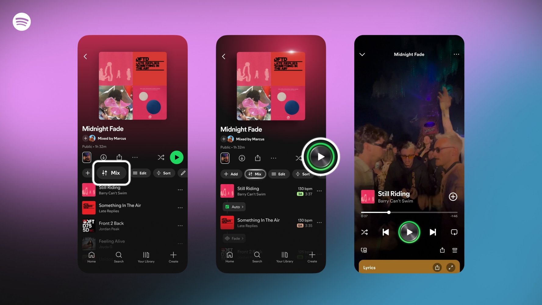 Spotify personalizacja playlisty miksy