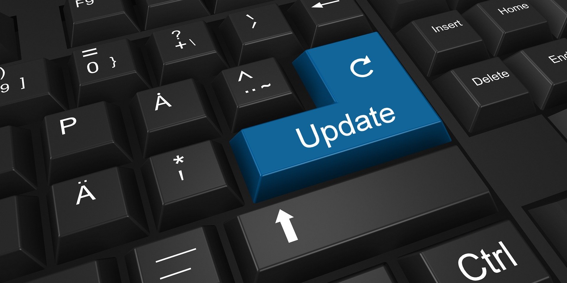 Aktualizacje aplikacji, update, oprogramowanie, klawiatura
